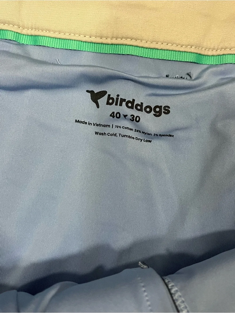 BIRD DOGS FLAT FRONT STRETCH PERFORMANCE GOLF PANTS 40 x 30 Charcoal Gray